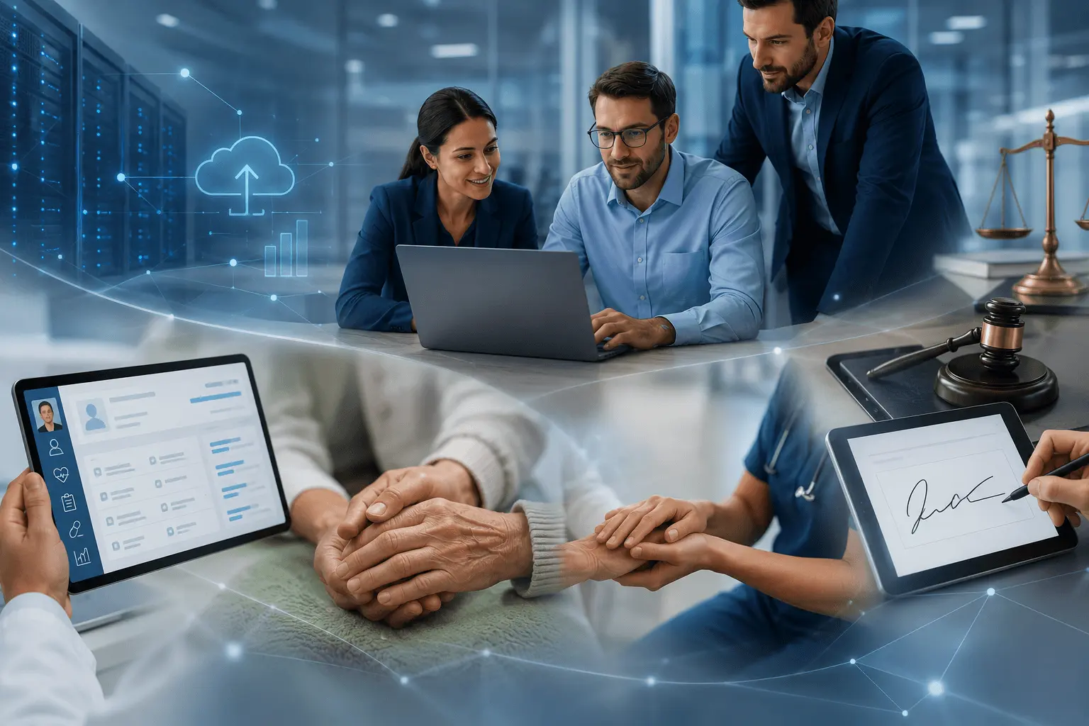 Custom healthcare software development for patient record management, hospice care, palliative care, and electronic signature solutions